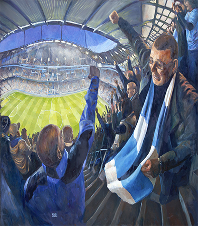 Pellegrini Terima Hadiah Lukisan dari Manchester City