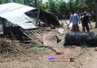 Jatuhnya Benda Misterius Dari Langit Akibatkan Hancurnya Kandang Milik Warga