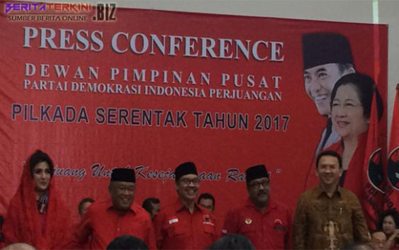 Senyum Senang Ahok dan Tepuk Tangan Meriah di Gedung DPP PDIP