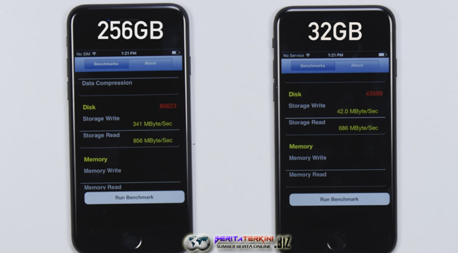 Ternyata Transfer Data Pada iPhone 7 Versi 32GB Lebih Lemot