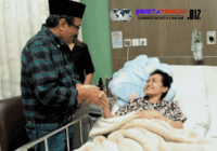 Menjenguk Jupe di RSCM Bareng Istri, Djarot: Jupe Kondisinya Semakin Baik ya