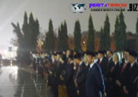 Presiden Jokowi Memimpin Pada Malam Renungan Suci Yang Dilaksanakan Di TMP Kalibata