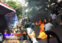 Demo Cianjur: Polisi Dibakar Hidup-Hidup!
