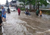 Kawasan Mustikajaya Bekasi Tergenang Banjir