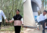Presiden Joko Widodo dan Ibu Negara Iriana Berkemah di IKN Baru