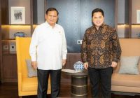Erick Thohir Mendatangi Prabowo Ngobrol Empat Mata di Kantor Kemhan